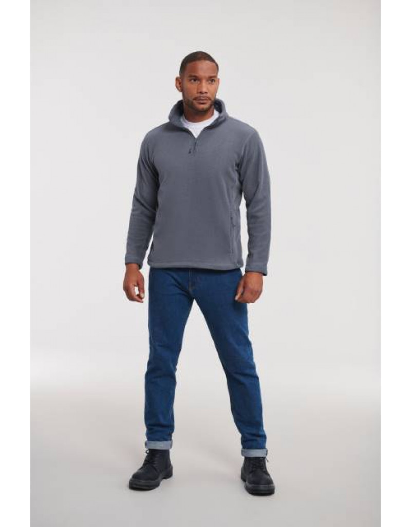 Pulover din fleece cu fermoar de 1/4 Russell